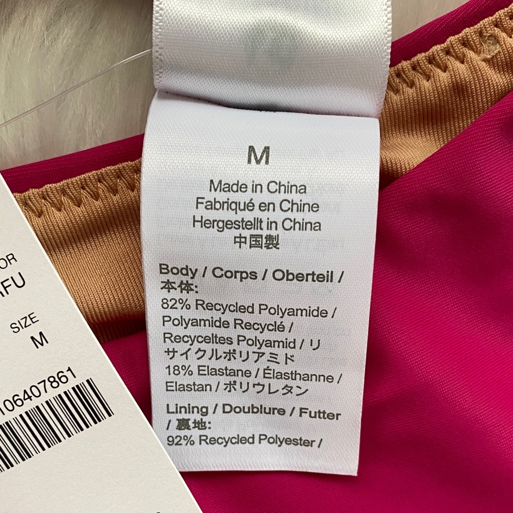 J. Crew Fuchsia curved waist cheeky high cut leg bikini bottom size medium - Picture 5 of 5